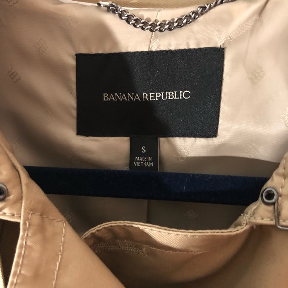 EUC Banana Republic Trench Coat Size Small - Picture 6 of 8
